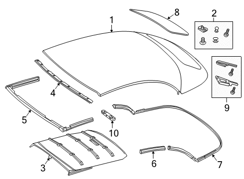 2017 Mercedes-Benz S550 Top Cover & Components