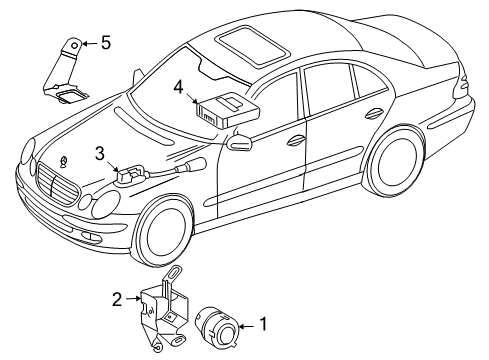 2009 Mercedes-Benz CLS63 AMG Alarm System Diagram