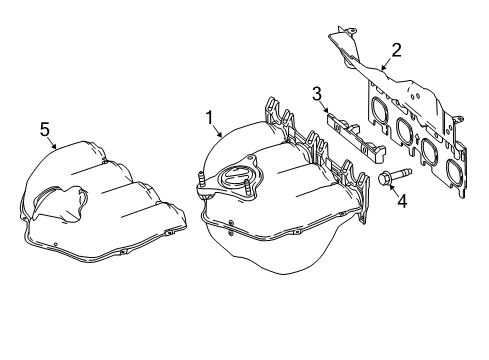 2015 Mercedes-Benz CLA45 AMG Exhaust Manifold