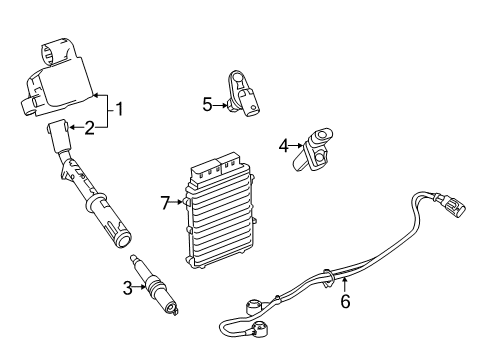 Ignition Cable Diagram for 276-159-02-42