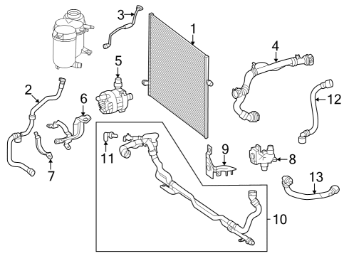 2023 Mercedes-Benz GLC300 Intercooler  Diagram 2