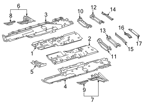 2020 Mercedes-Benz S560 Floor Diagram