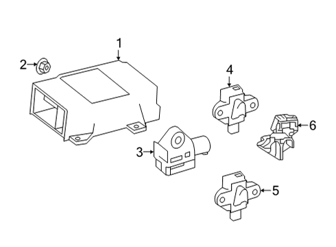 2021 Mercedes-Benz GLC63 AMG Air Bag Components Diagram 3