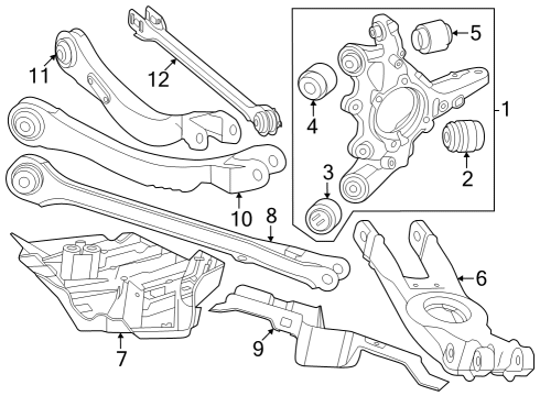 Knuckle Bushing Diagram for 297-352-35-00