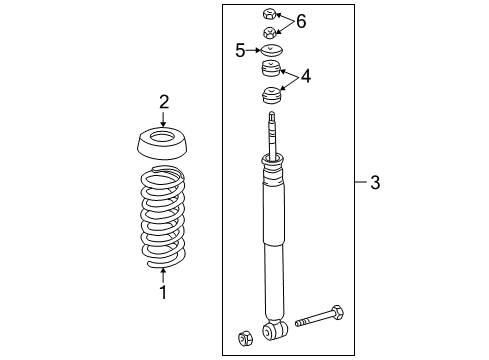 2002 Mercedes-Benz C230 Shocks & Components - Rear