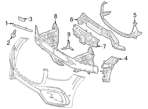 2024 Mercedes-Benz GLS450 Bumper & Components - Front