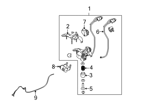 2012 Mercedes-Benz GL550 Ride Control - Rear Diagram