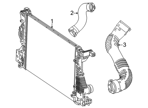 2021 Mercedes-Benz GLA250 Intercooler, Fuel Delivery Diagram