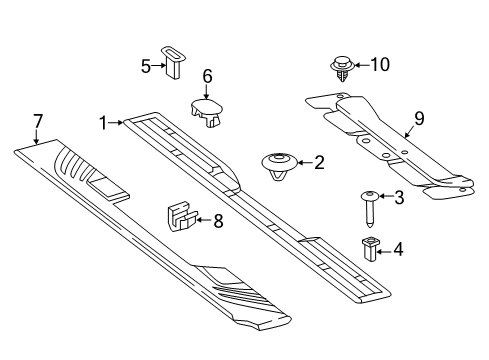 2016 Mercedes-Benz Metris Interior Trim - Rear Body Diagram