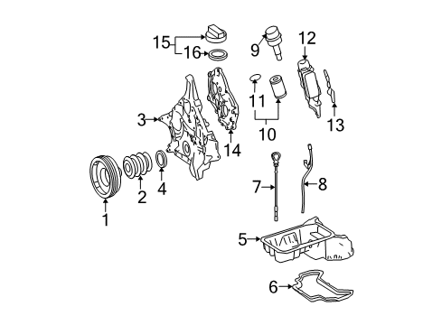 2008 Mercedes-Benz E550 Filters Diagram 2