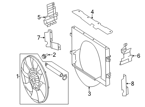 2017 Mercedes-Benz Sprinter 2500 Cooling System, Radiator, Water Pump, Cooling Fan Diagram 2