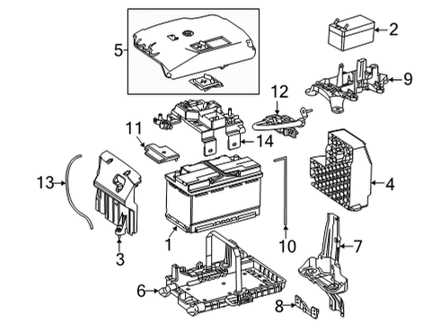 Battery Tray Diagram for 177-620-47-01