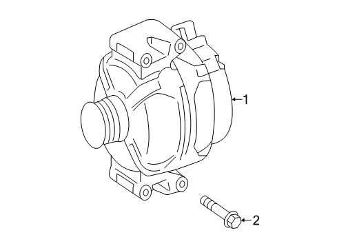 2020 Mercedes-Benz C43 AMG Alternator Diagram 3