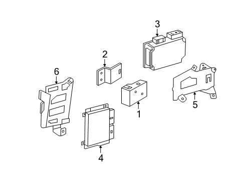 2011 Mercedes-Benz SL550 Control Components Diagram