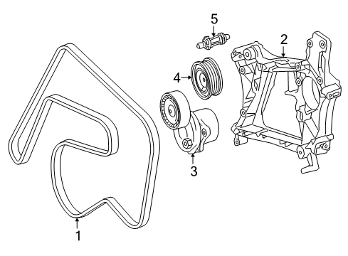 2016 Mercedes-Benz GLE300d Belts & Pulleys