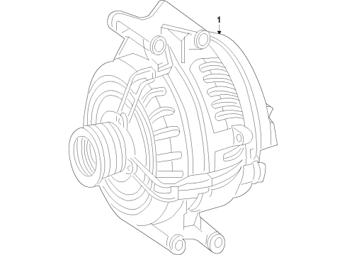 2019 Mercedes-Benz AMG GT C Alternator Diagram 1