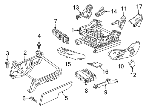 2008 Mercedes-Benz G55 AMG Power Seats Diagram 2