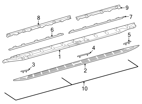 2024 Mercedes-Benz EQS 580 SUV Running Board