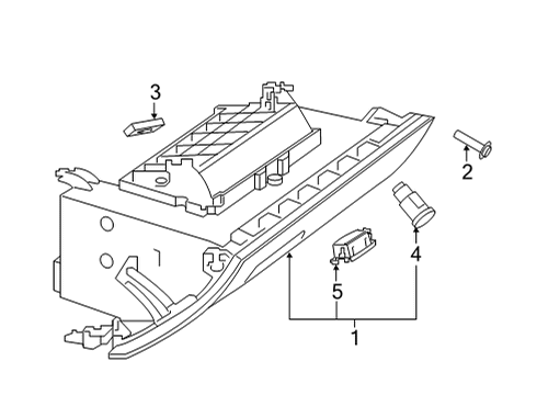 2023 Mercedes-Benz GLA45 AMG Glove Box Diagram