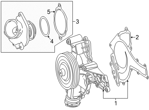 2010 Mercedes-Benz E350 Water Pump