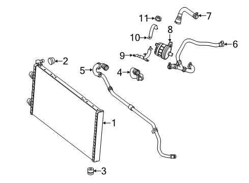 2018 Mercedes-Benz GLS63 AMG Intercooler, Cooling Diagram 2