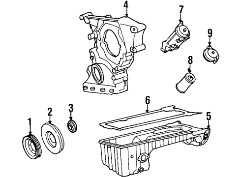 Oil Filter Housing Diagram for 603-180-10-10