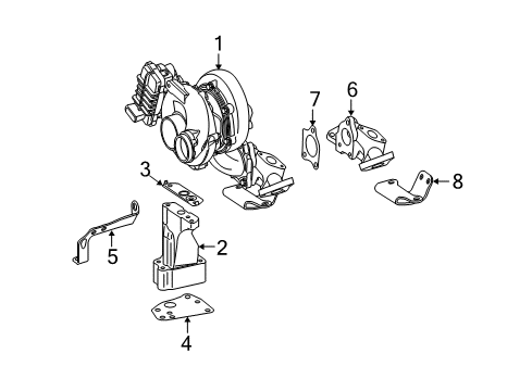 2007 Mercedes-Benz GL320 Turbocharger, Engine Diagram