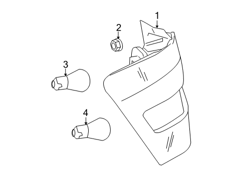 2020 Mercedes-Benz GLC43 AMG Bulbs Diagram 1