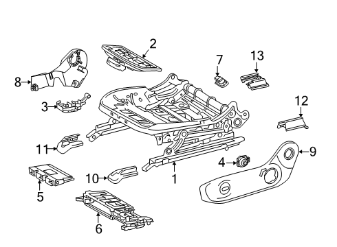 2020 Mercedes-Benz A220 Power Seats Diagram 2