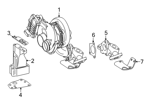 2013 Mercedes-Benz ML350 Turbocharger Diagram