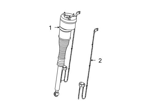 2007 Mercedes-Benz S550 Struts & Components - Rear Diagram 2