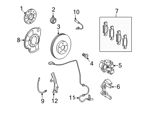 2010 Mercedes-Benz S600 Rear Brakes Diagram