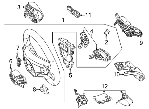 2021 Mercedes-Benz E53 AMG Steering Column & Wheel, Steering Gear & Linkage Diagram 10