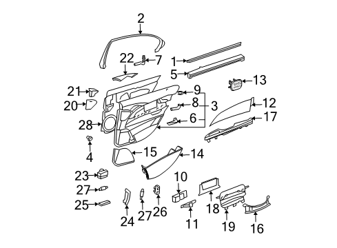 Sunshade Diagram for 211-810-06-20-9B51