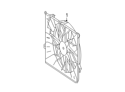 2009 Mercedes-Benz ML320 Cooling System, Radiator, Water Pump, Cooling Fan Diagram 1