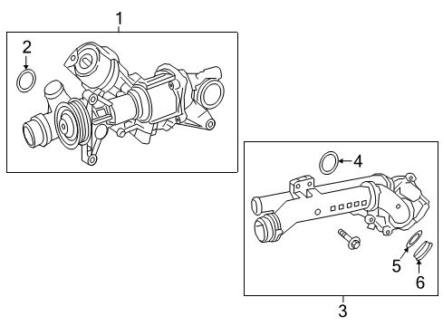 2018 Mercedes-Benz SLC300 Water Pump Diagram