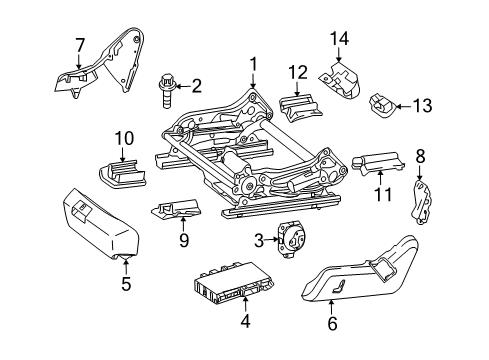 2014 Mercedes-Benz E550 Tracks & Components Diagram 3