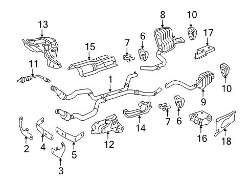 2011 Mercedes-Benz SL65 AMG Exhaust Components