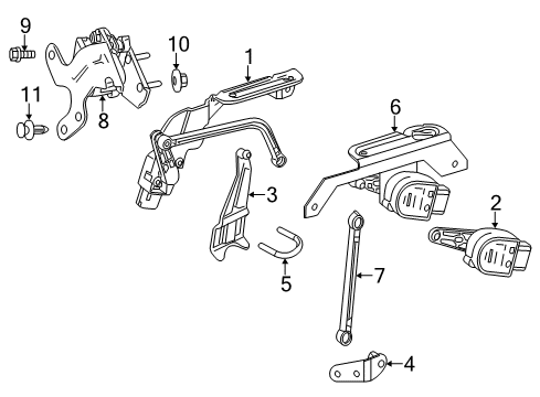 Rear Sensor Bolt Diagram for 000000-000715