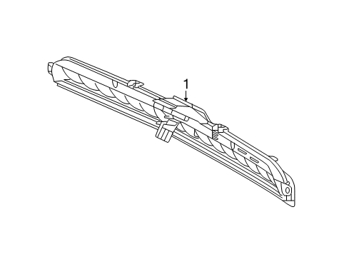 2018 Mercedes-Benz GLE63 AMG High Mount Lamps Diagram