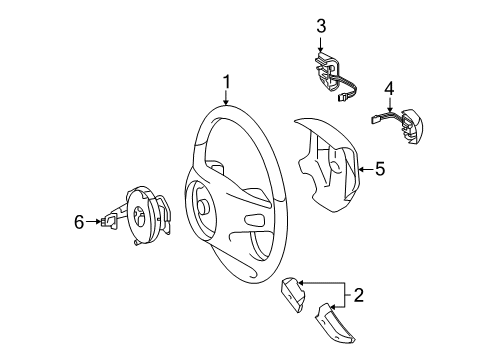 2009 Mercedes-Benz GL550 Steering Column & Wheel, Steering Gear & Linkage Diagram 4