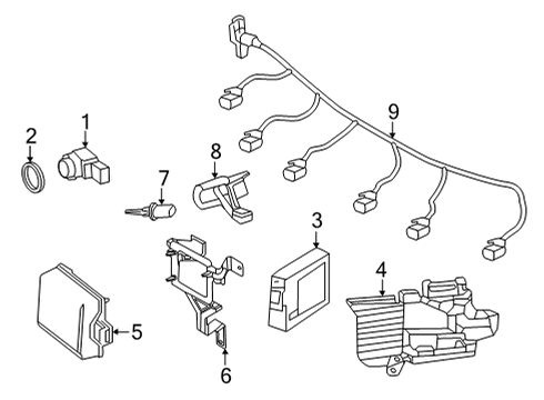 2022 Mercedes-Benz S580 Cruise Control Diagram 1