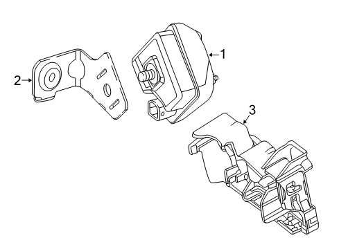 2019 Mercedes-Benz GLA250 Anti-Theft Components Diagram 1