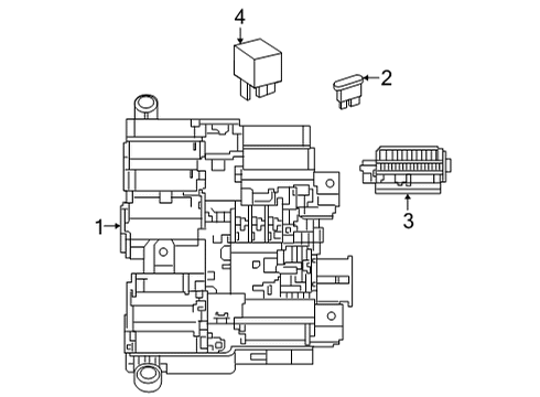 2023 Mercedes-Benz GLA250 Fuse & Relay