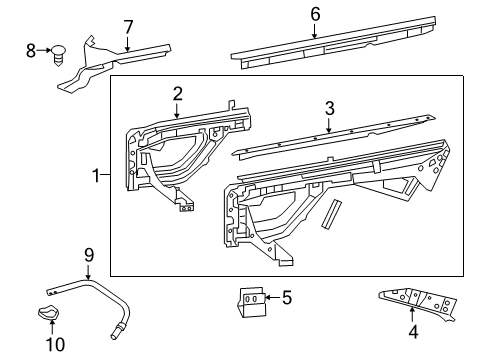 2020 Mercedes-Benz G550 Inner Components - Fender