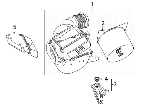 2022 Mercedes-Benz CLA45 AMG Air Intake Diagram