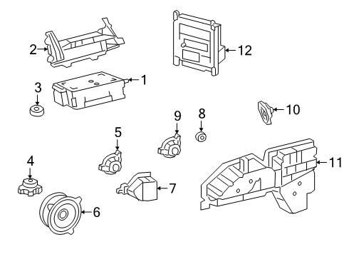 2022 Mercedes-Benz G550 Sound System Diagram