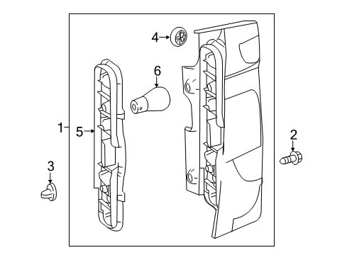 2021 Mercedes-Benz Metris Bulbs Diagram 3