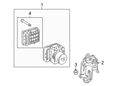 2012 Mercedes-Benz E63 AMG ABS Components, Electrical Diagram