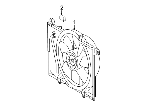 2008 Mercedes-Benz SL65 AMG Cooling System, Radiator, Water Pump, Cooling Fan Diagram 1